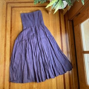 Free People Smocked Cotton Dress